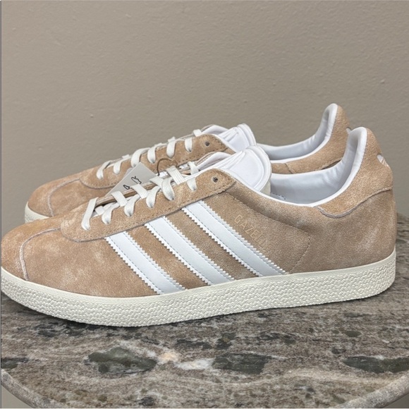 Adidas Gazelle Women's Tan Suede Sneakers - Picture 6 of 8
